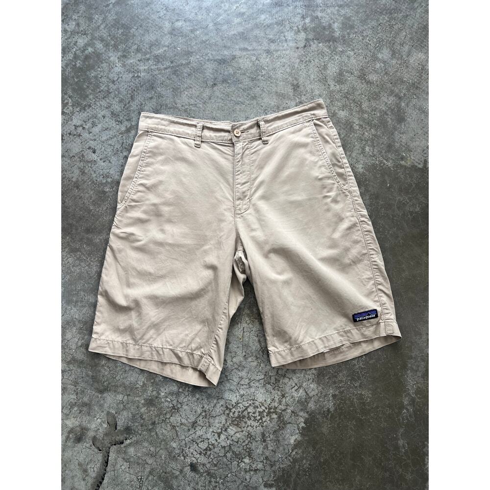 Patagonia Organic Cotton Gi III Shorts Size 30 Khaki Tan Casual Mens Outdoor